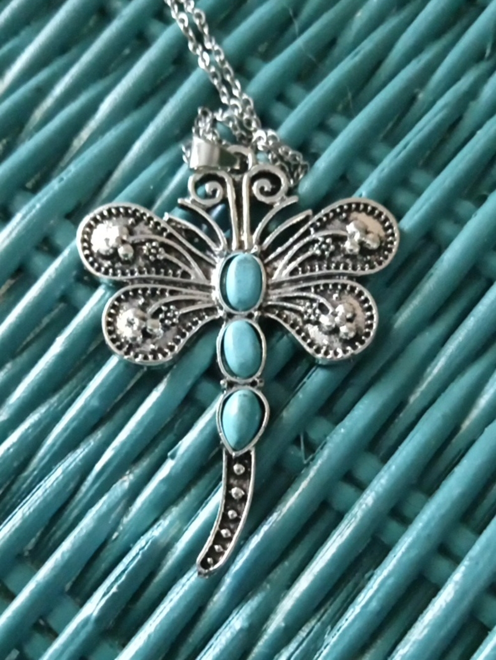Turquoise Dragonfly Necklace